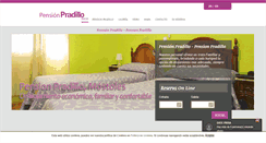 Desktop Screenshot of pensionpradillo.com